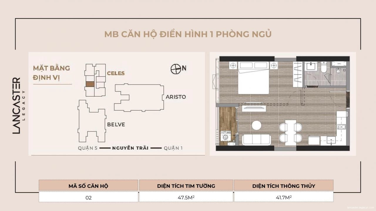 Mặt bằng tháp C Lancaster Legacy Q.1 | Full layout chi tiết