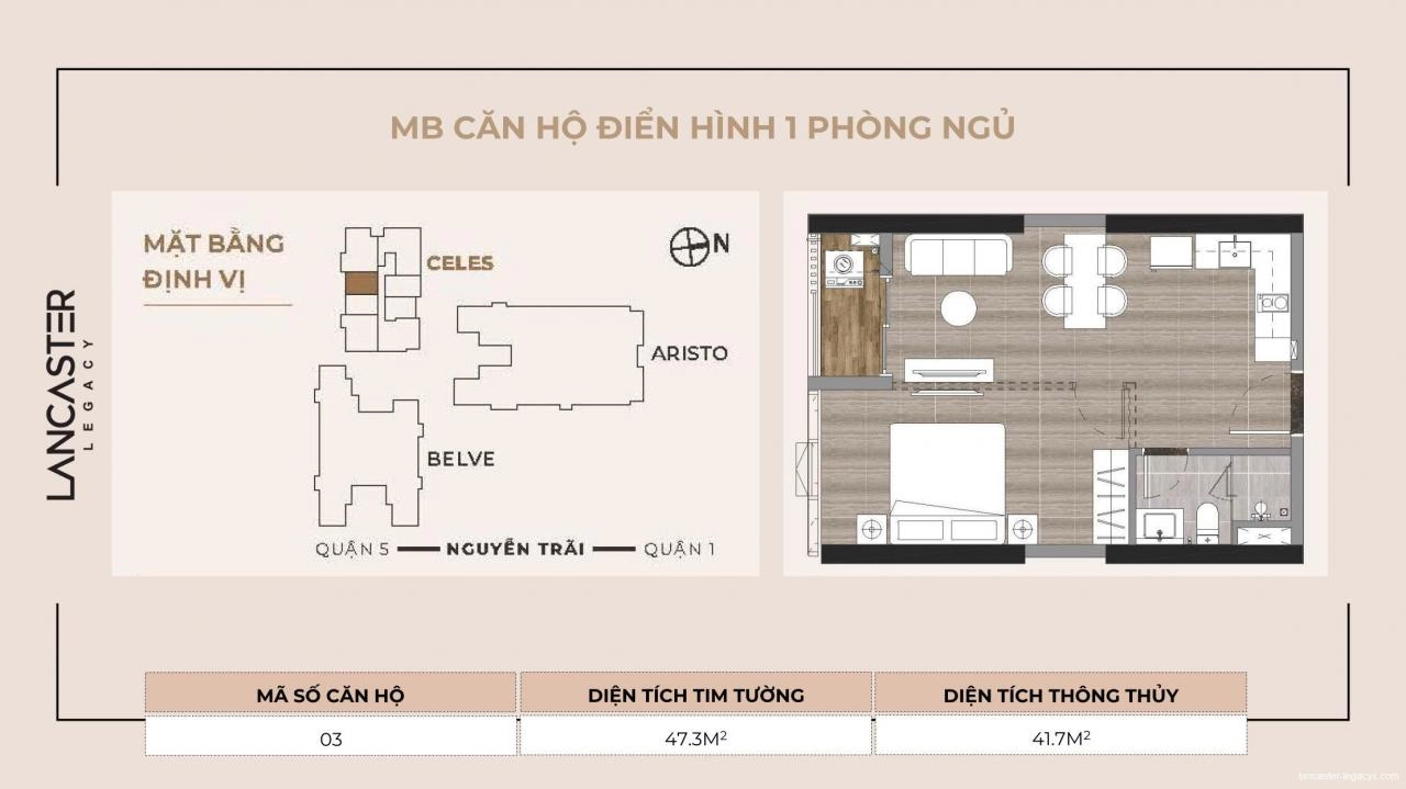 Mặt bằng tháp C Lancaster Legacy Q.1 | Full layout chi tiết