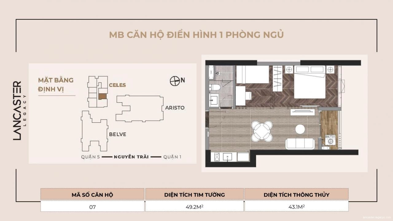 Mặt bằng tháp C Lancaster Legacy Q.1 | Full layout chi tiết