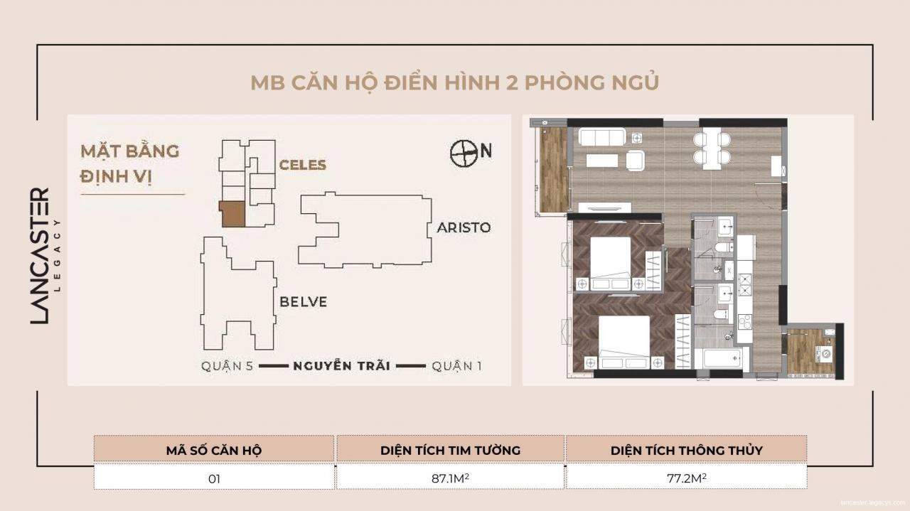 Mặt bằng tháp C Lancaster Legacy Q.1 | Full layout chi tiết