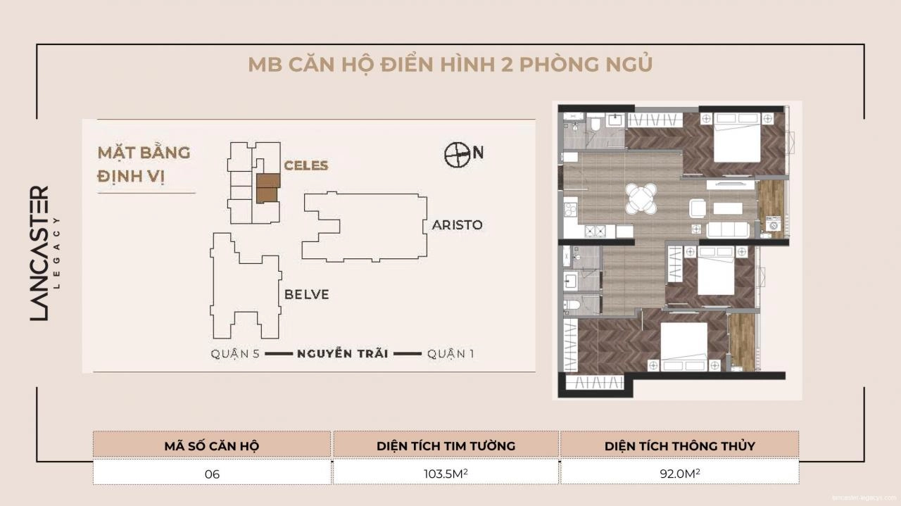 Mặt bằng tháp C Lancaster Legacy Q.1 | Full layout chi tiết
