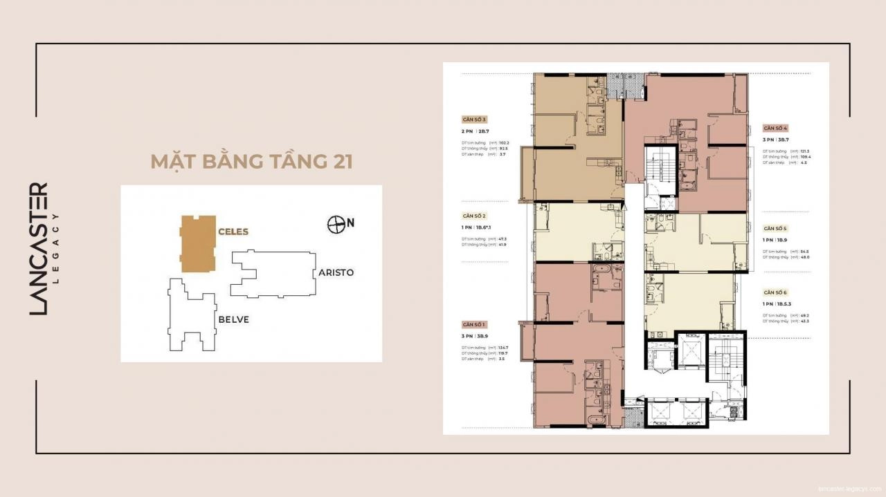 Mặt bằng tháp C Lancaster Legacy Q.1 | Full layout chi tiết